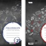 Land-re notitieschrift, gelinieerd, A4-formaat, 80 vellen