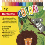 EBERHARD FABER zeshoekige kleurpotloden COLORI, 12 stuks in doosje