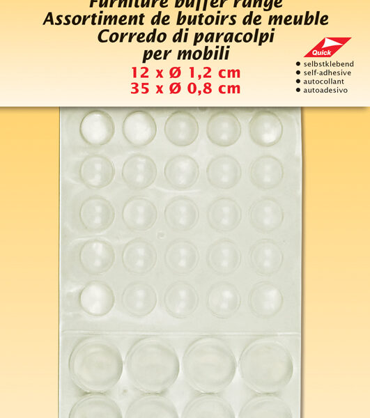 Kleiberassortiment meubeldompers, transparant