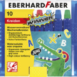 EBERHARD FABER driehoekig waskrijt WINNER, 10 stuks in etui