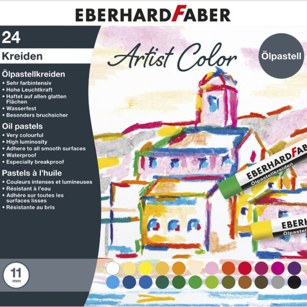 EBERHARD FABER oliepastelkrijt Artist Color, 24 stuks in doosje