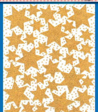 Avery design kerststerren-stickers goud