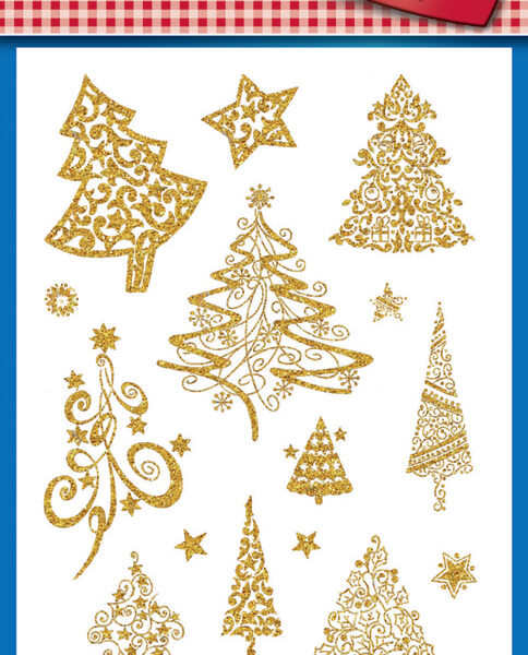 Avery Vormgegeven Kerstmis-stickers 'Bomen'