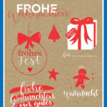 Avery Design Kerstmis-stickers 'Kerst Motieven'