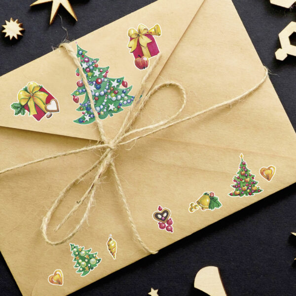 Avery Meervoetzinsstickers 'Kerstbomen'
