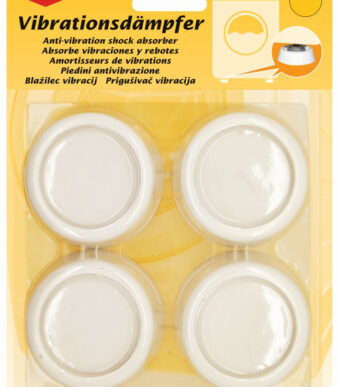 Trillingsdemper, diameter 65 mm, wit