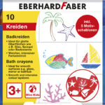 Eberhard Faber Minibadkrijt voor kinderen, etui met 10 stuks