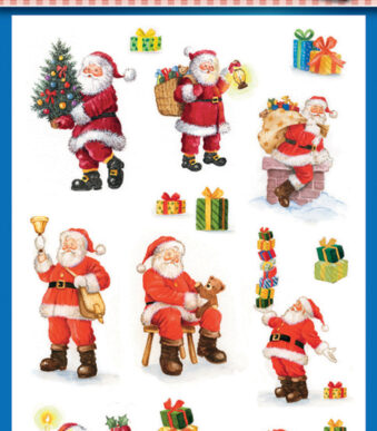 Avery Bestemmingsvormen ZDesign Kerstmis-stickers 'Kerstman'