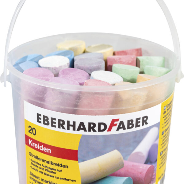 EBERHARD FABER stoepkrijt, 20 stuks in emmer