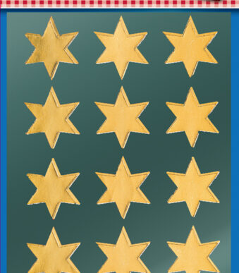 Avery design kerststerren-stickers goud