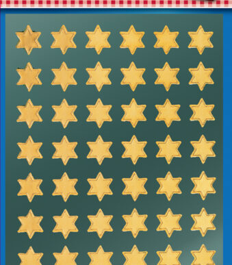 Avery design kerststerren-stickers goud
