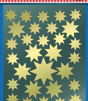 Avery design kerststerren-stickers goud