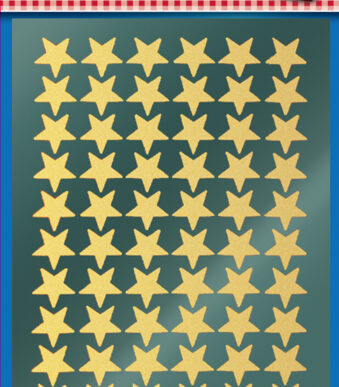 Avery design kerststerren-stickers goud