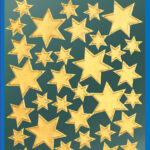 Avery design kerststerren-stickers goud