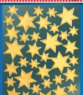 Avery design kerststerren-stickers goud