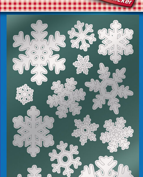 Avery Multivormstickers 'Sneeuwvlokken' voor Kerst