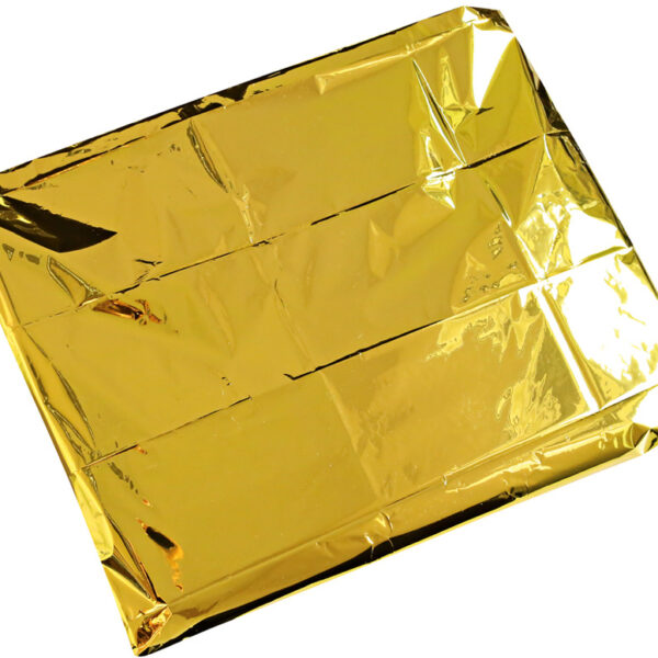 Reddingsdeken, 1.600 x 2.100 mm, zilver/goud