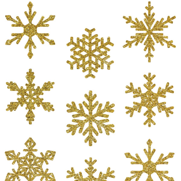 Avery raamstickers kerststerren goud