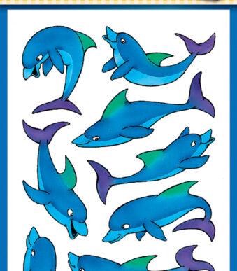 Avery vormstickers kinderen 'Dolfijn'