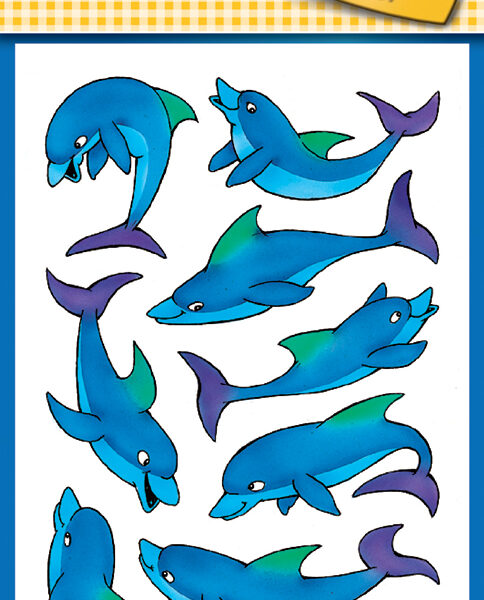 Avery vormstickers kinderen 'Dolfijn'