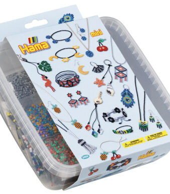 Hama kralen mini + basisplaten 'Sieraden', in doos