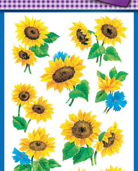Creatieve Sticker 'Zonnebloem'
