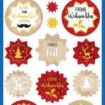 Avery Kerstmis-Stickers 'Wensen'