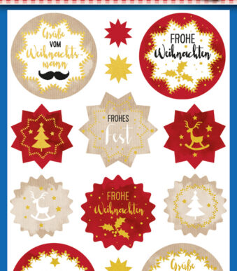 Avery Kerstmis-Stickers 'Wensen'