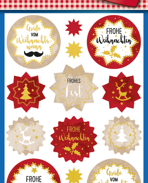 Avery Kerstmis-Stickers 'Wensen'