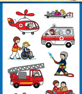Avery Multifunctionele Beroepsstickers Brandweer/Politie