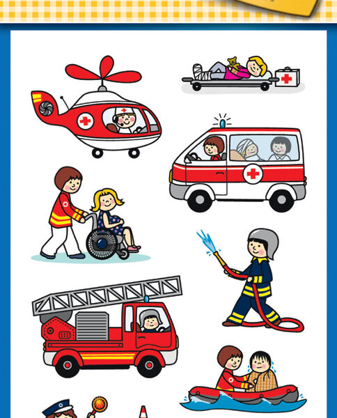 Avery Multifunctionele Beroepsstickers Brandweer/Politie