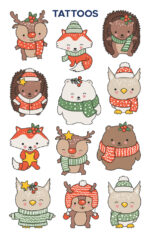 Kindertatoeages Dieren van ZDesign voor Kerst