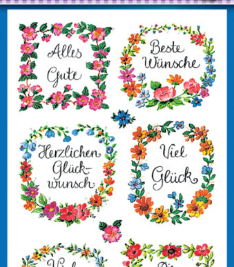 Avery-stickervellen 'Felicitaties'