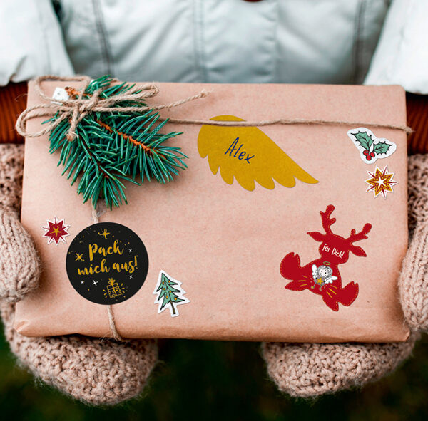 Avery Ontwerpetiket Stickercollectie Kerst