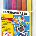 EBERHARD FABER dikke viltstiften COLORI, 12 stuks in etui