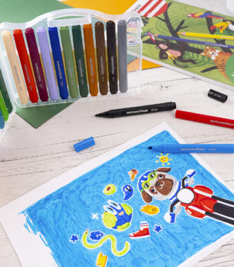 EBERHARD FABER dikke viltstiften COLORI, 24 stuks in box