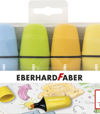 EBERHARD FABER tekstmarker Mini Pastel NEW COLOURS, 6 stuks in etui
