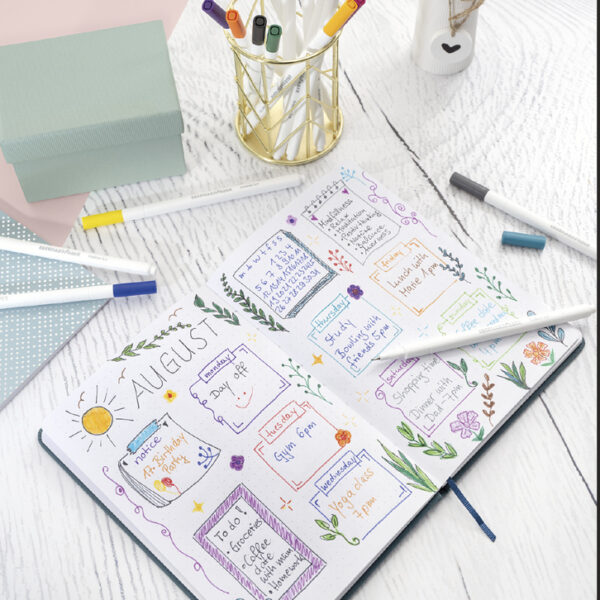 EBERHARD FABER fineliner, 8 stuks in doosje