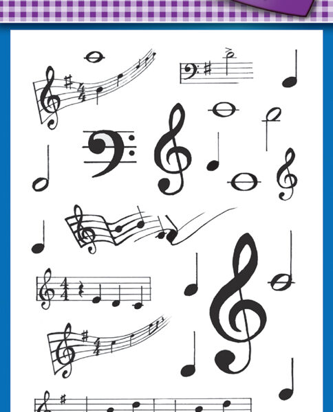 Avery Vormcreatieve Stickers 'Muzieknoten'