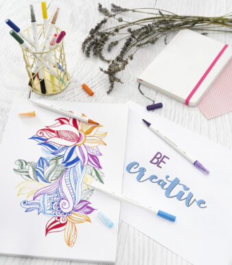 EBERHARD FABER Duo fineliner en viltstift, 10 stuks in doosje