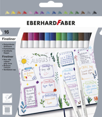 EBERHARD FABER fineliner, 16 stuks in doosje