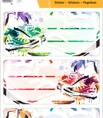 Etiketten boek 'Chucks', 76 x 35 mm