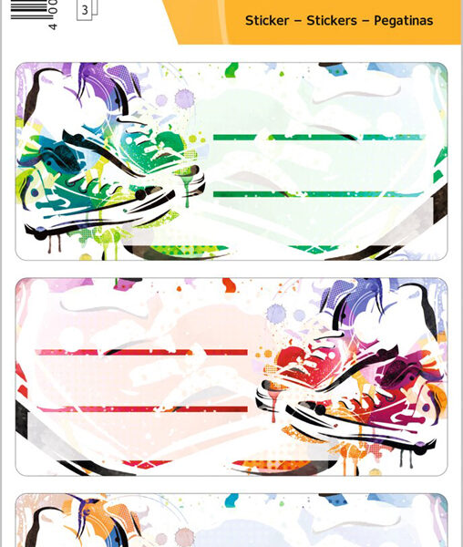 Etiketten boek 'Chucks', 76 x 35 mm