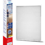 Vouwbaar aluminium-insectenhor voor ramen, wit