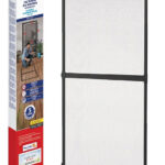 Uitvouwbaar aluminium hordeur tegen vliegen, antracietkleur