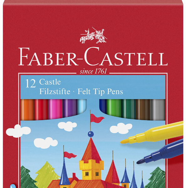 Faber-Castell Viltstiften, doos met 12 stuks