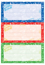 Etiketjes voor schoolboeken, 76 x 35 mm