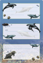 Herma etiketten 'Dolfijnen', 76 x 35 mm