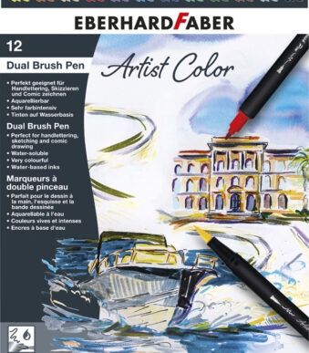 EBERHARD FABER dubbele viltstiften Artist Color Dual Brush Pen, 12 stuks