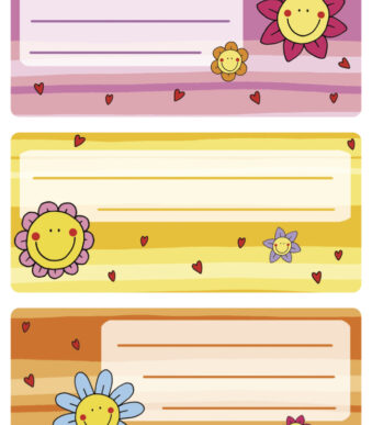 Bloem gezichtsstickers, 76 x 35 mm